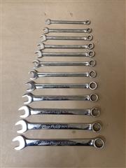 BLUE POINT BLPCWSM712B 12PC 8MM-19MM 12PT METRIC COMBINATION WRENCH SET